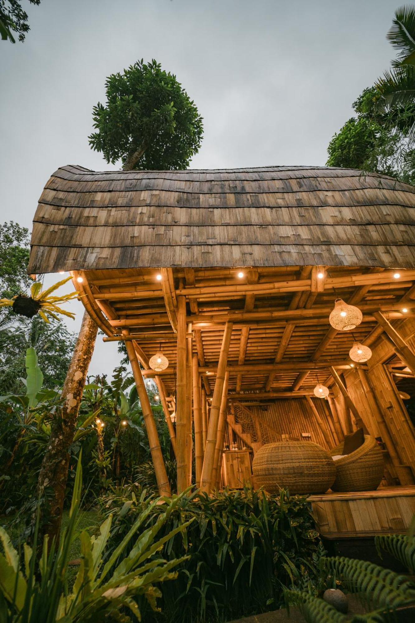 Alamvaya Bali Bamboo House Villa Sidemen  Luaran gambar